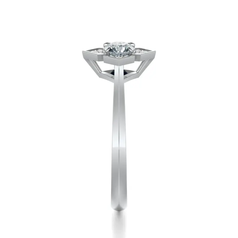 Pierścionek białe złoto z diamentami AJPZ_136